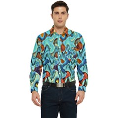 Abstrait 001 -1 (1)p Men s Long Sleeve Pocket Shirt 