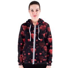 Multicoeur Women s Zipper Hoodie by sfbijiart