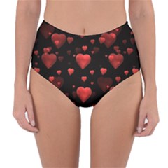 Multicoeur Reversible High-waist Bikini Bottoms by sfbijiart