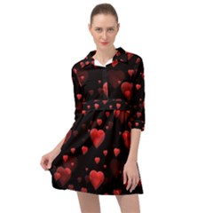 Multicoeur Mini Skater Shirt Dress by sfbijiart