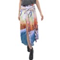 Paysage D hiver Velour Split Maxi Skirt View1