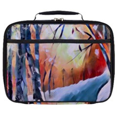 Paysage D hiver Full Print Lunch Bag by sfbijiart