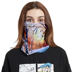 Paysage D hiver Face Covering Bandana (two Sides) by sfbijiart