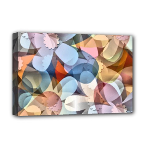 Multifleurs Deluxe Canvas 18  X 12  (stretched) by sfbijiart