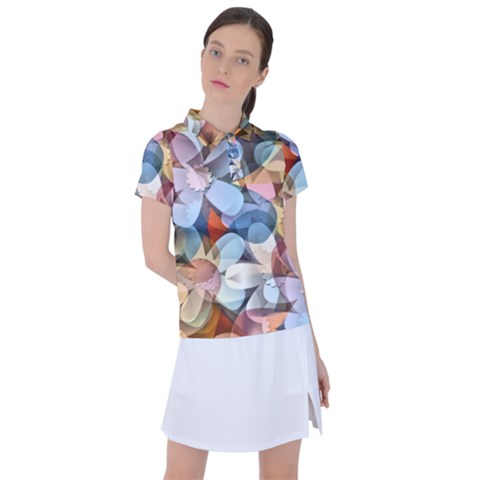 Multifleurs Women s Polo Tee by sfbijiart