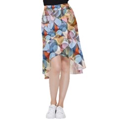 Multifleurs Frill Hi Low Chiffon Skirt by sfbijiart