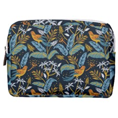 Tropical Bird Pattern Make Up Pouch (medium) by designsbymallika