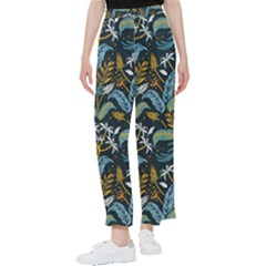 Tropical Bird Pattern Women s Pants  by designsbymallika