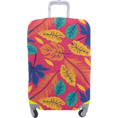 Beautiful Pink Tropical Pattern Luggage Cover (large) by designsbymallika