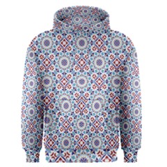 Blue Tile Pattern Men s Core Hoodie