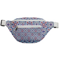 Blue Tile Pattern Fanny Pack