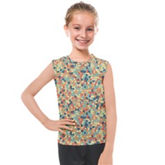 Mosaic Print 2 Kids  Mesh Tank Top by designsbymallika