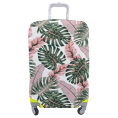 Tropical Leaves Pattern Luggage Cover (medium) by designsbymallika