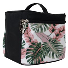 Tropical Leaves Pattern Make Up Travel Bag (small) by designsbymallika
