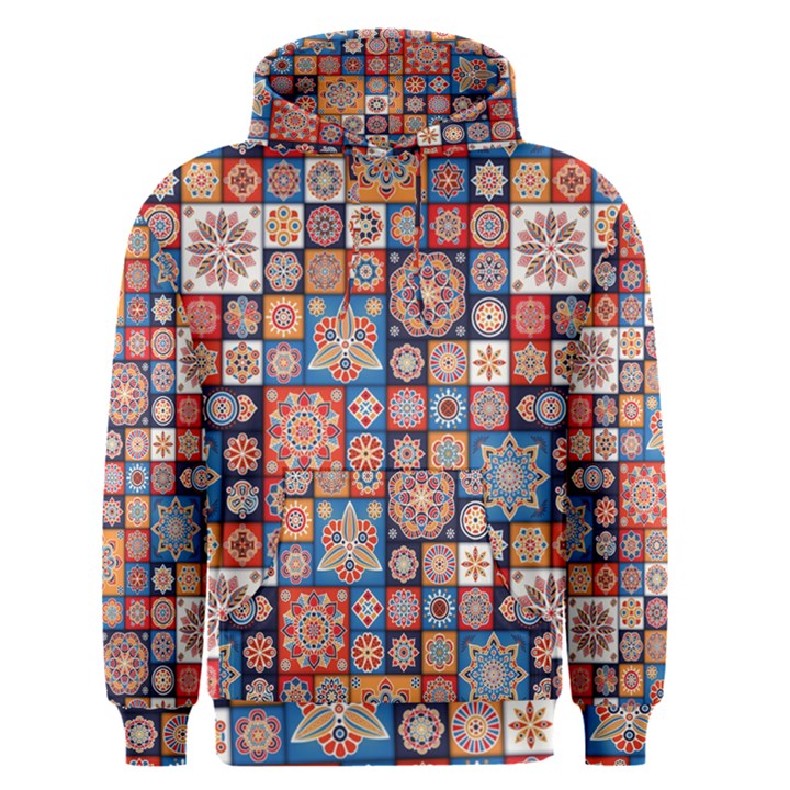 Mandala Pattern Blue Color Men s Core Hoodie