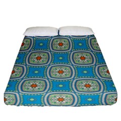 Traditional Indian Pattern Fitted Sheet (queen Size) by designsbymallika