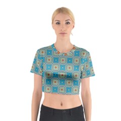 Traditional Indian Pattern Cotton Crop Top by designsbymallika