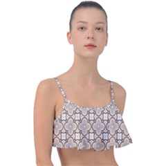 Ornamental Pattern 3 Frill Bikini Top by designsbymallika