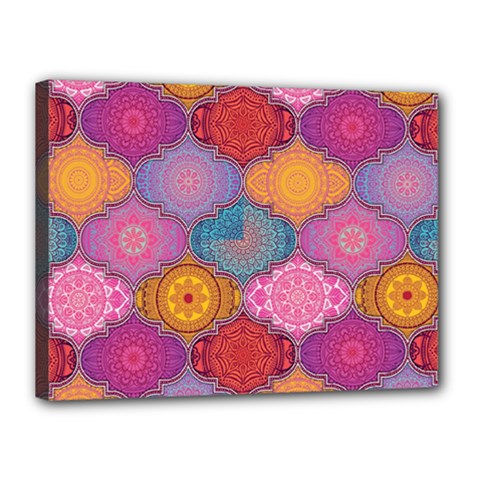 Vintage Love Mandala Canvas 16  X 12  (stretched)