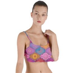 Vintage Love Mandala Layered Top Bikini Top  by designsbymallika