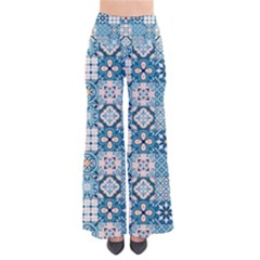 Ceramic Tile Pattern So Vintage Palazzo Pants by designsbymallika