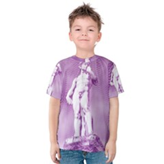 Modul Statue Greek Athlete Vaporwave Kids  Cotton Tee