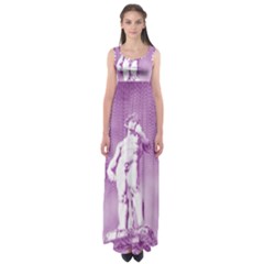 Modul Statue Greek Athlete Vaporwave Empire Waist Maxi Dress