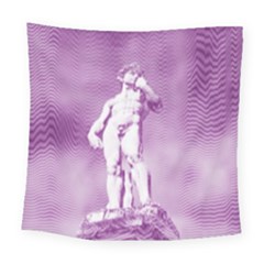 Modul Statue Greek Athlete Vaporwave Square Tapestry (Large)