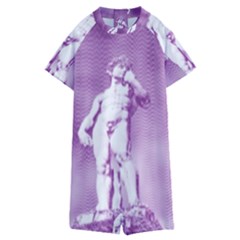 Modul Statue Greek Athlete Vaporwave Kids  Boyleg Half Suit Swimwear