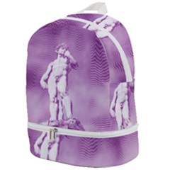 Modul Statue Greek Athlete Vaporwave Zip Bottom Backpack