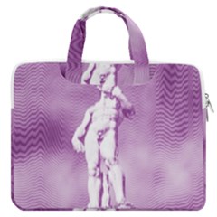 Modul Statue Greek Athlete Vaporwave MacBook Pro Double Pocket Laptop Bag