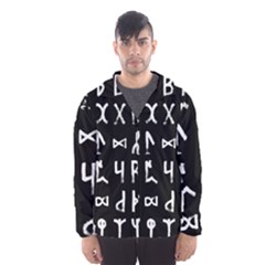 Macromannic Runes Collected Inverted Men s Hooded Windbreaker by WetdryvacsLair