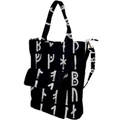 Medieval Runes Collected Inverted Complete Shoulder Tote Bag by WetdryvacsLair