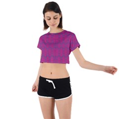 Longtime Wondering Tie Back Short Sleeve Crop Tee by Sparkle