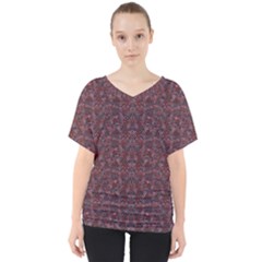 Star Lines V-neck Dolman Drape Top by Sparkle