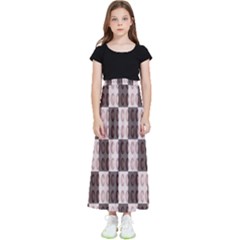 Rosegold Beads Chessboard Kids  Skirt by Sparkle