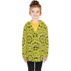 Yellow Kolodo Kids  Double Breasted Button Coat by Sparkle