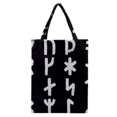 Younger Futhark Rune Set Collected Inverted Classic Tote Bag by WetdryvacsLair