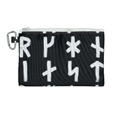 Younger Futhark Rune Set Collected Inverted Canvas Cosmetic Bag (large) by WetdryvacsLair