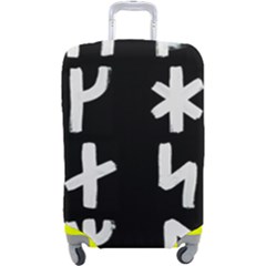 Younger Futhark Rune Set Collected Inverted Luggage Cover (large) by WetdryvacsLair