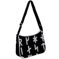 Younger Futhark Rune Set Collected Inverted Zip Up Shoulder Bag by WetdryvacsLair