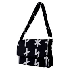 Younger Futhark Rune Set Collected Inverted Full Print Messenger Bag (m) by WetdryvacsLair
