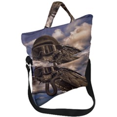 Apocalyptic Future Concept Artwork Fold Over Handle Tote Bag by dflcprintsclothing