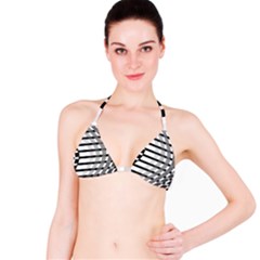 Nine Bar Monochrome Fade Squared Bend Bikini Top by WetdryvacsLair