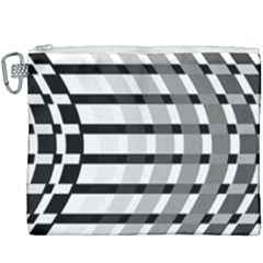 Nine Bar Monochrome Fade Squared Bend Canvas Cosmetic Bag (xxxl) by WetdryvacsLair