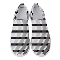 Nine Bar Monochrome Fade Squared Bend Women s Slip On Sneakers by WetdryvacsLair