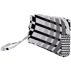 Nine Bar Monochrome Fade Squared Bend Wristlet Pouch Bag (small) by WetdryvacsLair