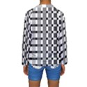 Nine Bar Monochrome Fade Squared Pulled Inverted Kids  Long Sleeve Swimwear View2