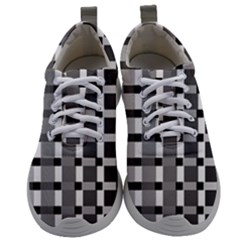 Nine Bar Monochrome Fade Squared Pulled Inverted Mens Athletic Shoes by WetdryvacsLair