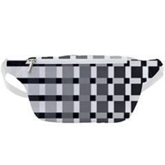 Nine Bar Monochrome Fade Squared Pulled Inverted Waist Bag  by WetdryvacsLair